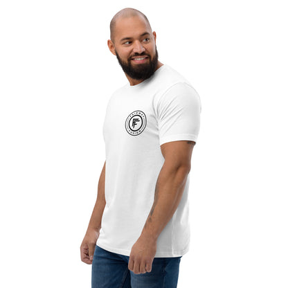 Fitted Short Sleeve T-shirt-Black Logo