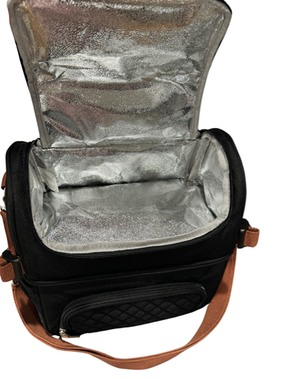 Insulated 12-Can 2-Compartment Lunch Cooler